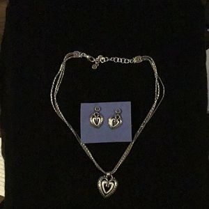 Unique Brighton 💜 Necklace Earring Set